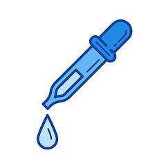 Image showing Pipette line icon.