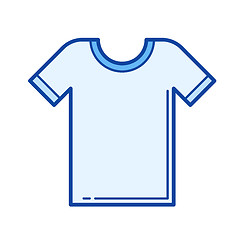 Image showing T-shirt line icon.