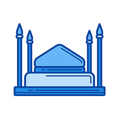 Image showing Mosque line icon.