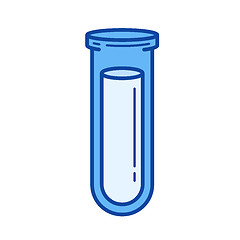 Image showing Laboratory sample line icon.