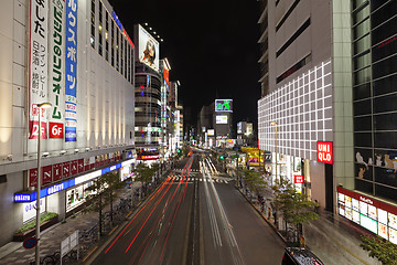 Image showing Tokyo, Japan - 26 August 2019: shopping area in Nishishinjuku, Shinjuku City, Tokyo - Image