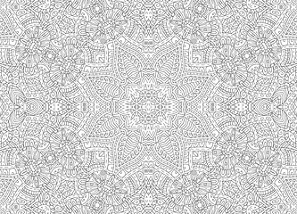 Image showing Black and white abstract outline pattern