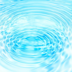 Image showing Abstract blue water ripples