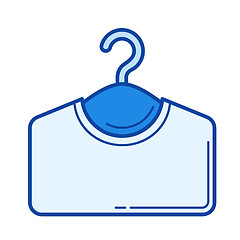 Image showing Clothes hanger line icon.