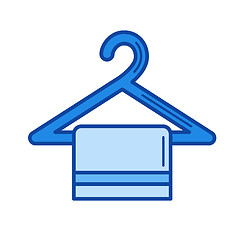Image showing Towel hanger line icon.