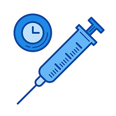 Image showing Anesthesia line icon.