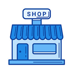 Image showing Grocery store line icon.