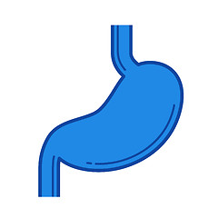 Image showing Stomach line icon.