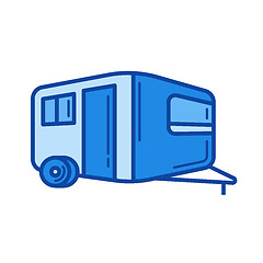 Image showing Camper line icon.