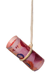 Image showing Dangling Chinese dollar