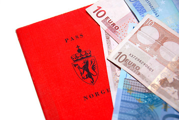 Image showing Norwegian Pass and Euro