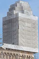 Image showing Scaffolding Marseille Cathedral