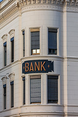 Image showing Bank Sign