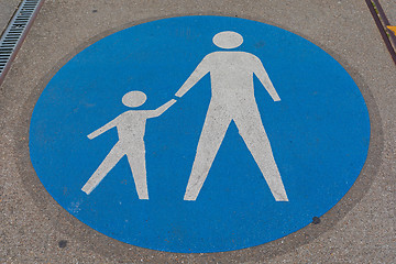 Image showing Pedestrians Sign