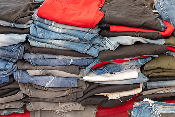 Image showing Stacked Jeans