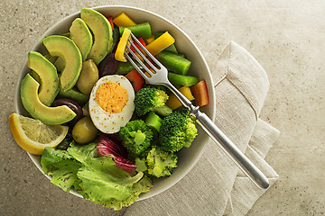 Image showing Salad avocado