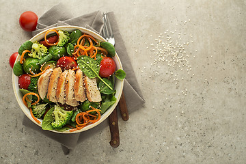 Image showing Salad chicken