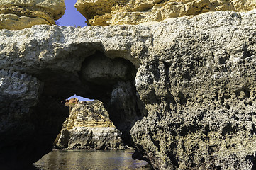 Image showing Cliff Line of Lagos, Algarve, Portugal