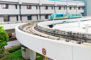 Image showing Changi airport skytrain. Singapore