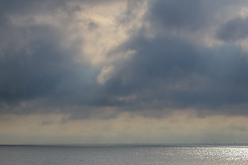 Image showing Landscape of sky and Baltic sea.