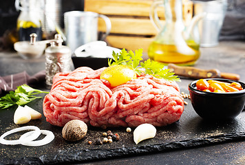 Image showing Raw minced meat 