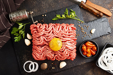 Image showing Raw minced meat 