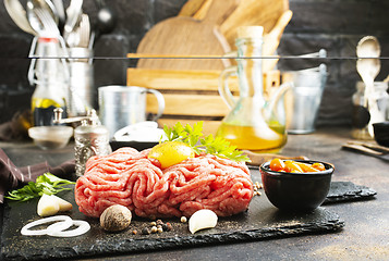 Image showing Raw minced meat 