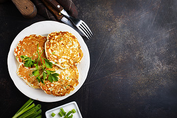 Image showing pancakes with onion