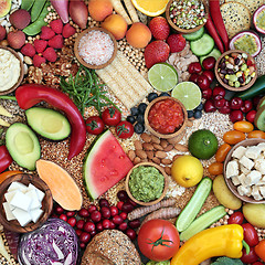 Image showing Vegan Health Food Background  