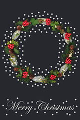 Image showing Merry Christmas Wreath