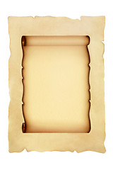 Image showing Old Scroll on Parchment Paper