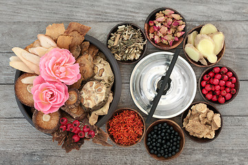 Image showing  Chinese Alternative Herbal Medicine