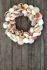 Image showing Scallop Shell Wreath