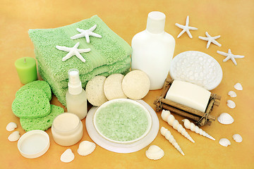 Image showing Natural Skincare Beauty Treatment Products