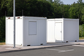 Image showing Two White Containers