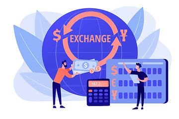 Image showing Currency exchange concept vector illustration