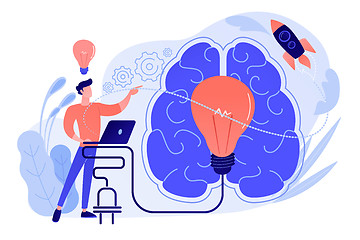 Image showing Brainstorm concept vector illustration.