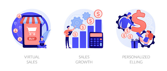 Image showing Sales manager vector concept metaphors