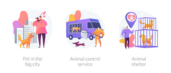 Image showing Pet maintenance vector concept metaphors