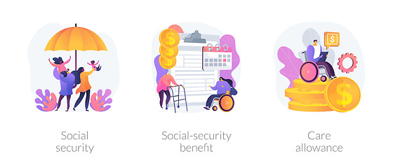 Image showing State social security system vector concept metaphors