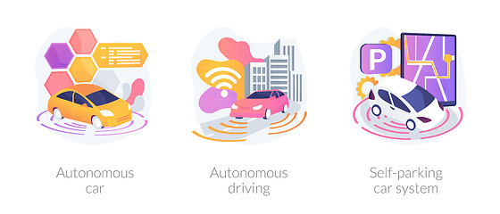 Image showing Autonomous transport vector concept metaphors