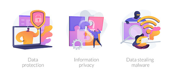 Image showing Information safety vector concept metaphors