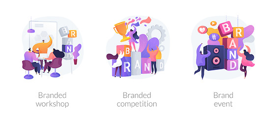 Image showing Brand events and teambuilding vector concept metaphors