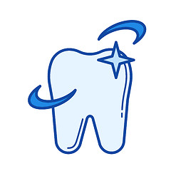 Image showing Dental care line icon.