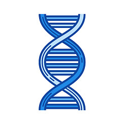 Image showing DNA line icon.