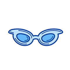 Image showing Glasses line icon.