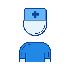 Image showing Nurse line icon.