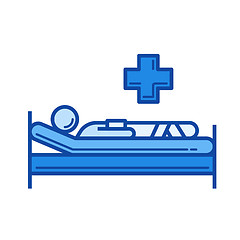 Image showing Patient line icon.