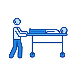 Image showing Stretcher line icon.