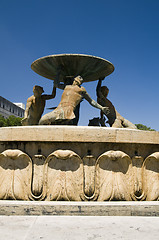 Image showing triton fountain valletta malta